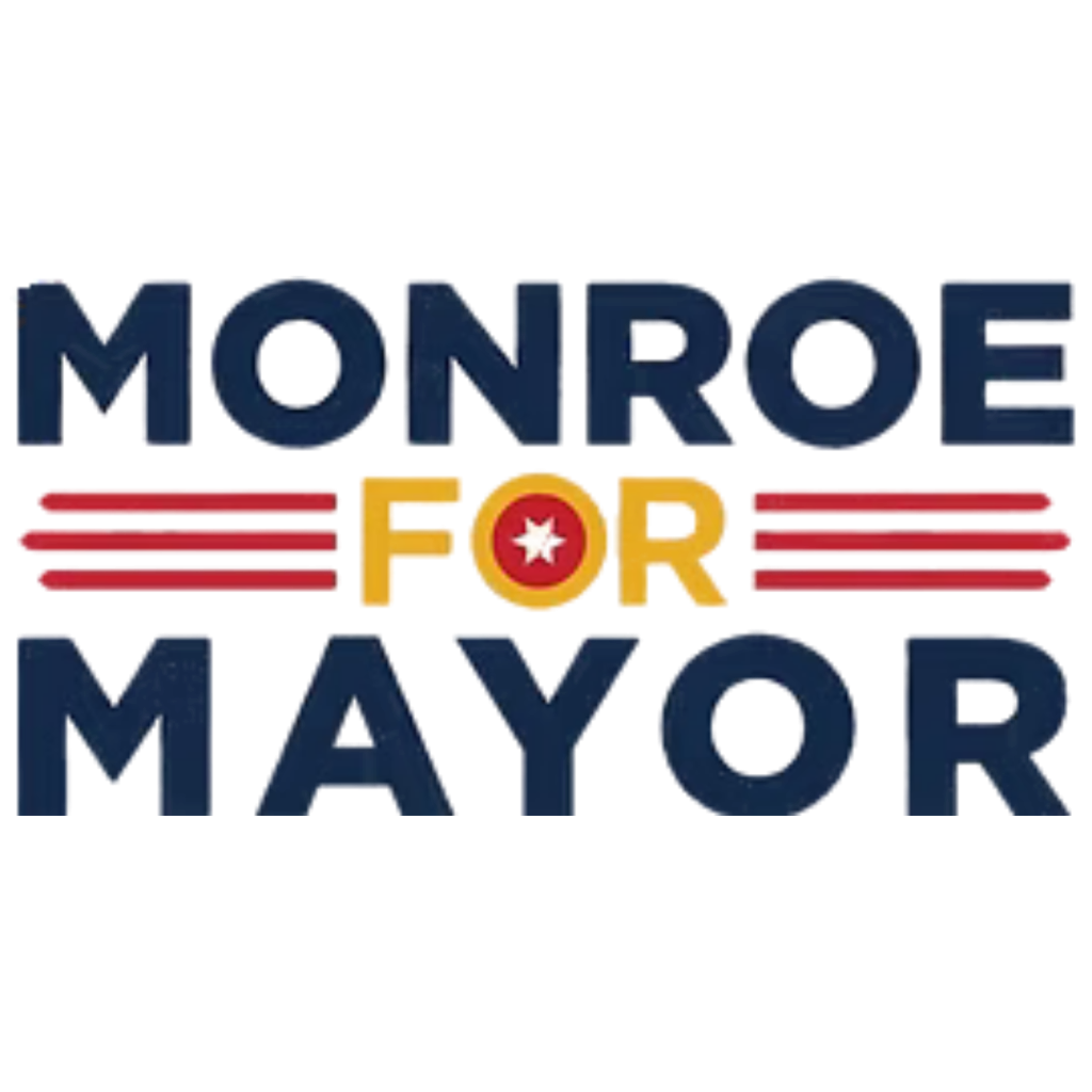 Logo for Monroe for Mayor - Reed Awards Winner